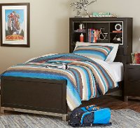 Modern Charcoal Gray Full Size Bed - Metro