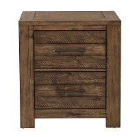 Reclaimed Modern Brown Nightstand - Dakota-3