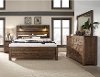 Reclaimed Modern Brown 4 Piece Queen Bedroom Set - Dakota