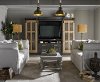 Cobalt Black 4 Piece Modern Entertainment Center - Darcy-1