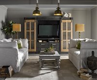 Cobalt Black 4 Piece Modern Entertainment Center - Darcy