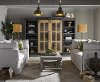 Cobalt Black 4 Piece Modern Entertainment Center - Darcy-3