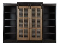 Cobalt Black 4 Piece Modern Entertainment Center - Darcy-4