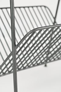 Magazine Rack / Chair Side Table with Solid Mango Tray - Global Archive-5