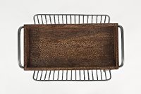 Magazine Rack / Chair Side Table with Solid Mango Tray - Global Archive-6