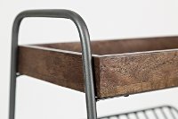 Magazine Rack / Chair Side Table with Solid Mango Tray - Global Archive-7