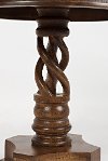 Solid Mango Hand Carved Pedestal Table - Global Archive-2