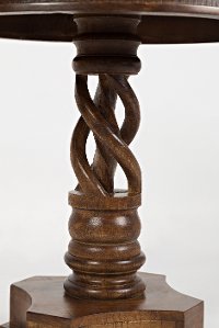 Solid Mango Hand Carved Pedestal Table - Global Archive-2
