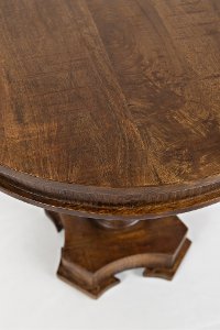 Solid Mango Hand Carved Pedestal Table - Global Archive-5