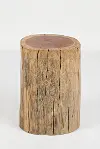 Clearance Hardwood Stump Accent Table - Global Archive