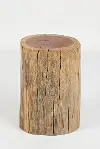 Clearance Hardwood Stump Accent Table - Global Archive