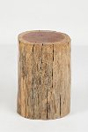 Hardwood Stump Accent Table - Global Archive