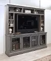 Rustic Gray 2 Piece Modern Entertainment Center - Churchill