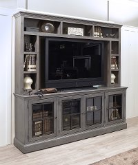 Rustic Gray 2 Piece Modern Entertainment Center - Churchill