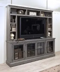 Rustic Gray 2 Piece Modern Entertainment Center - Churchill
