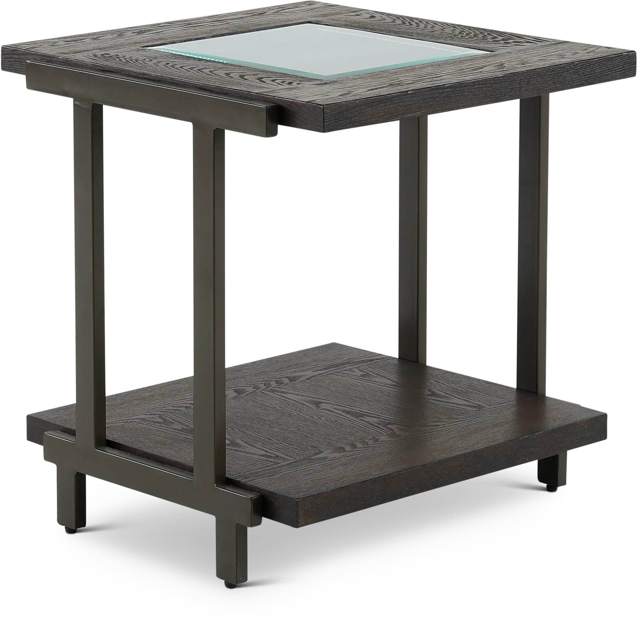 Terrell Contemporary Brown End Table-2