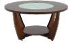 Rafael Merlot Cherry Round Coffee Table