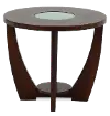 Rafael Modern Brown Round End Table