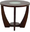 Rafael Modern Brown Round End Table