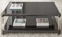 Contemporary Black Coffee Table - Newton