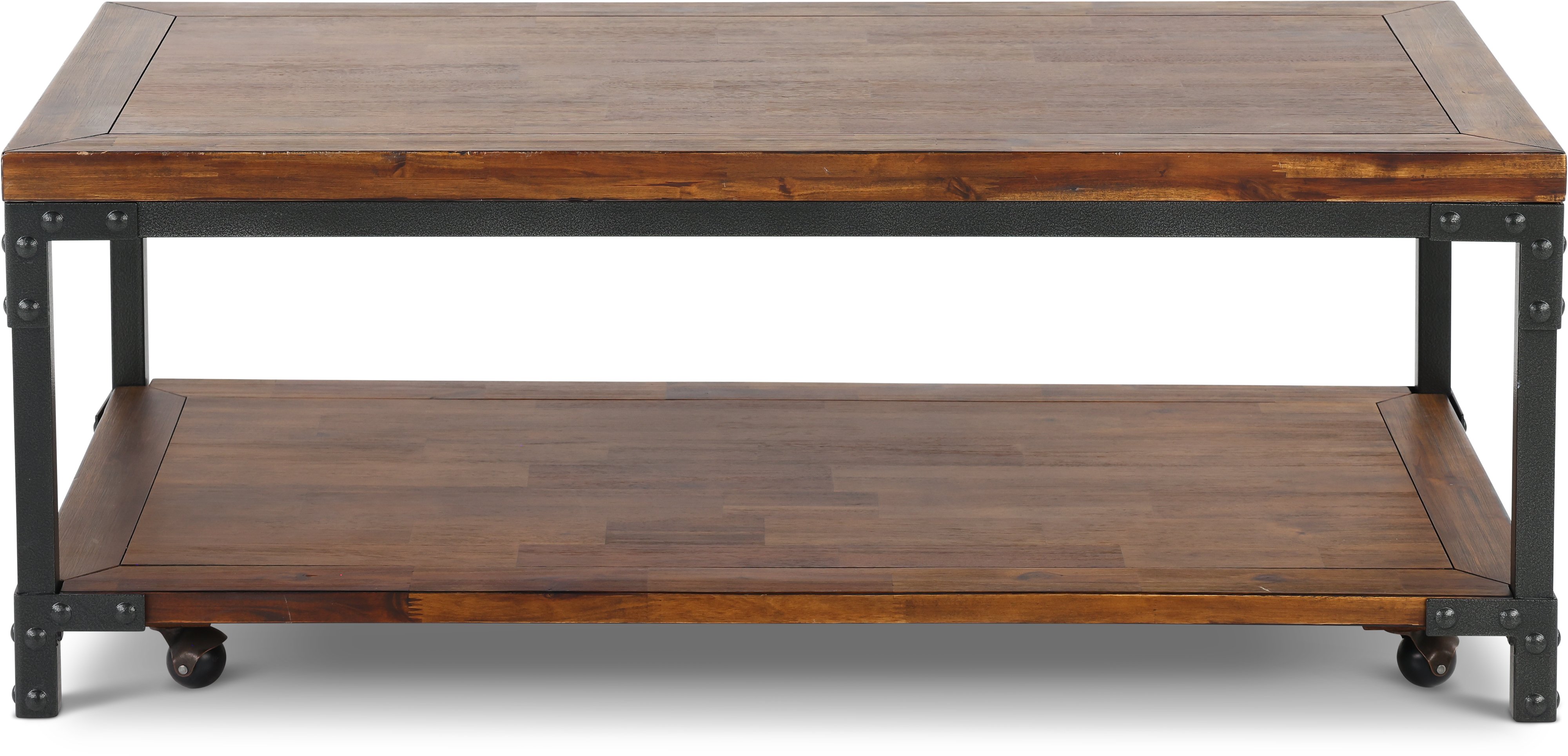 Industrial Honey Brown Coffee Table - Lantana-1