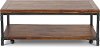 Industrial Honey Brown Coffee Table - Lantana