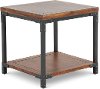 Industrial Honey Brown End Table - Lantana