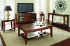 Transitional Slate Top Brown End Table - Davenport-2