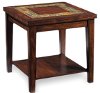 Transitional Slate Top Brown End Table - Davenport-3