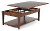 Traditional Dark Brown Lift Top Coffee Table - Crestline-3