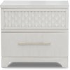 Clearance Contemporary White Nightstand - Utopia