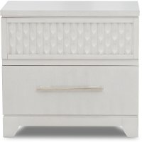 Contemporary White Nightstand - Utopia