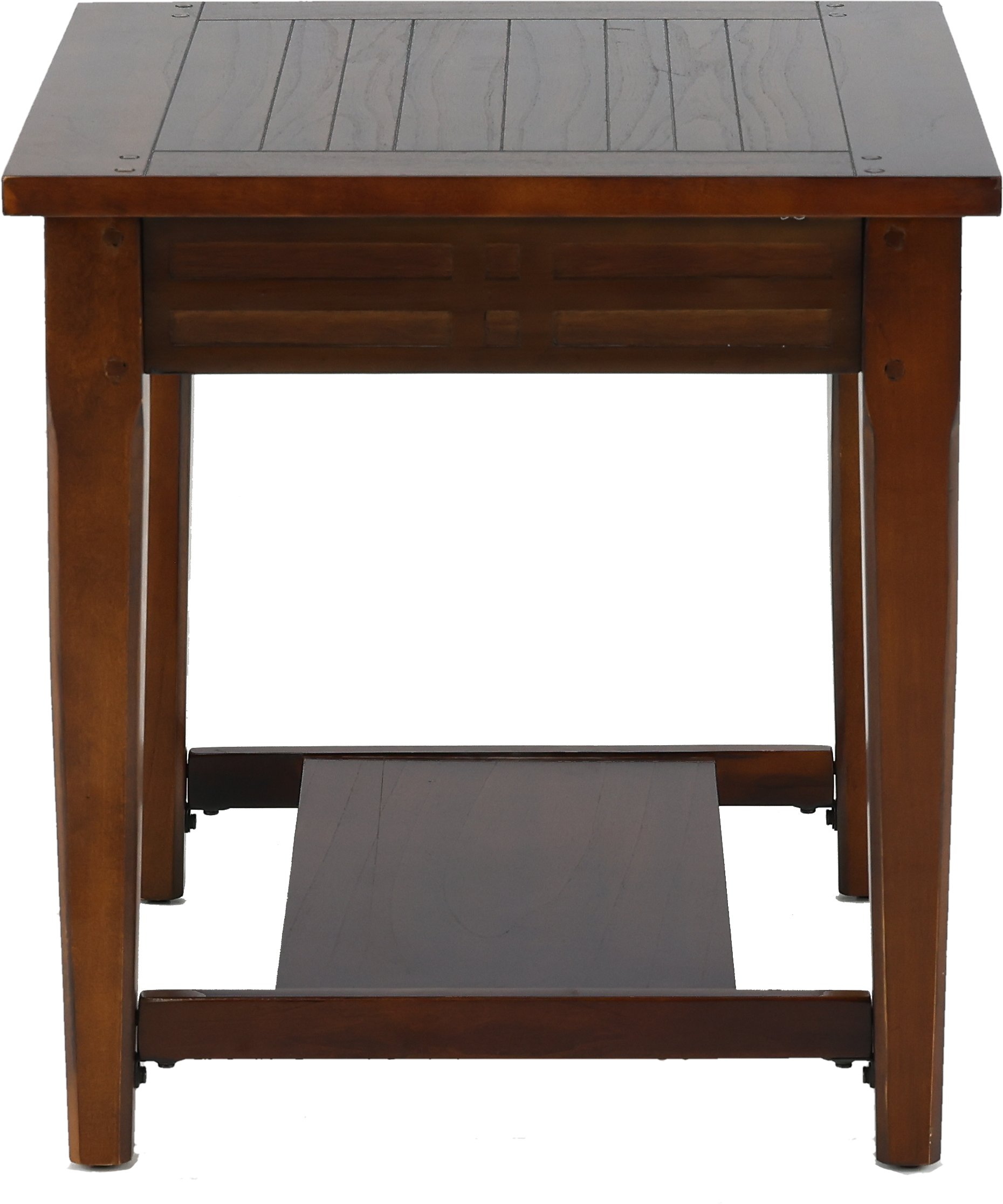 Traditional Dark Brown End Table - Crestline-1