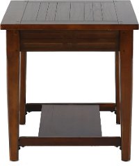 Traditional Dark Brown End Table - Crestline