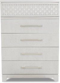 Contemporary White Chest of Drawers - Utopia