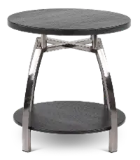 Coham Contemporary Black End Table