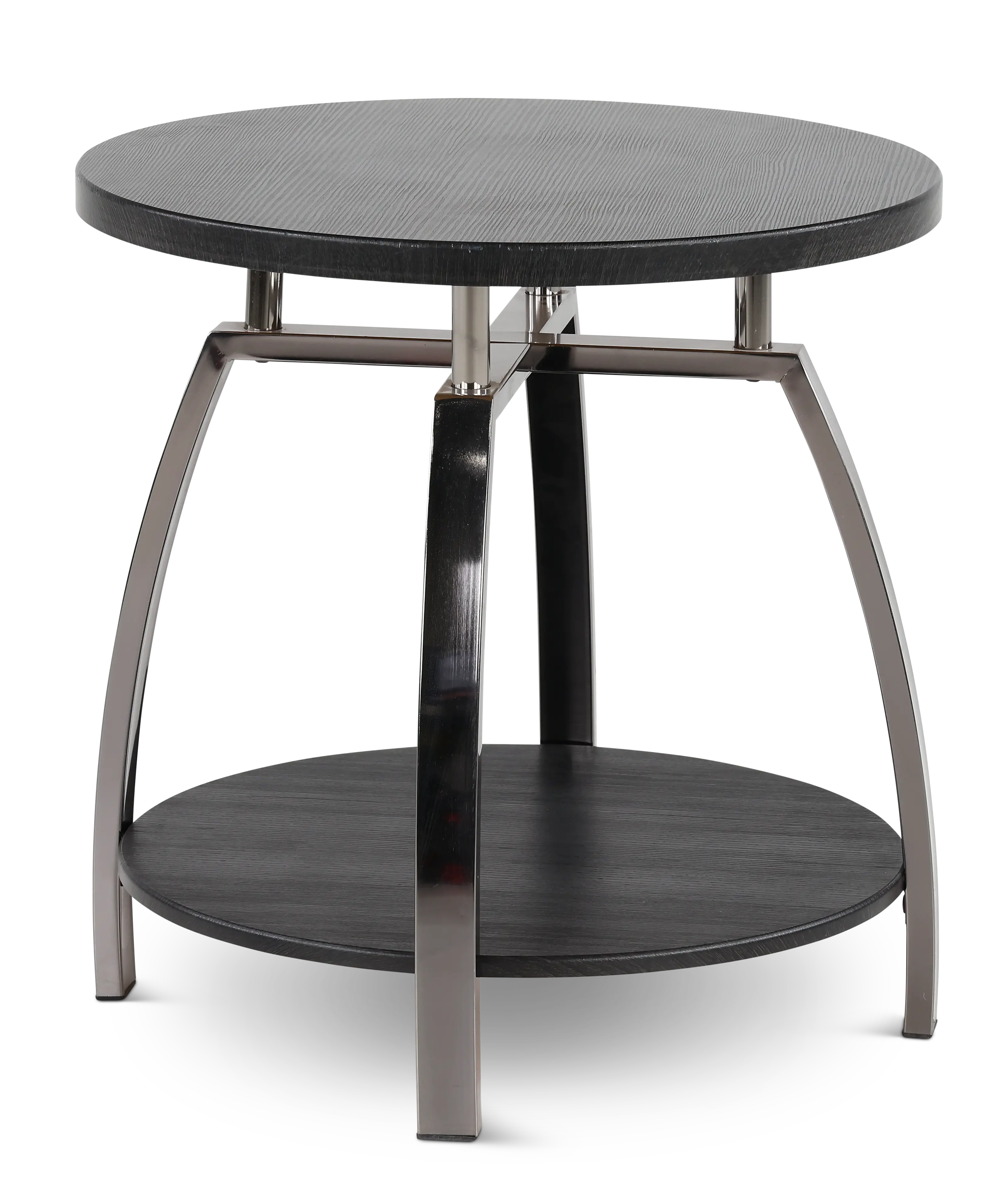 Coham Contemporary Black End Table-2