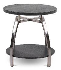 Contemporary Black End Table - Coham
