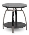 Contemporary Black End Table - Coham-2