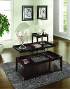 Cherry Brown Lift Top Coffee Table - Clemson-3