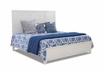 Contemporary White Queen Bed - Utopia