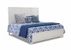Contemporary White Queen Size Bed - Utopia