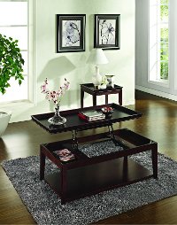 Contemporary Cherry Brown End Table - Clemson-2