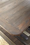 Modern Brown Lift Top Coffee Table with Wheels - Barrow-3