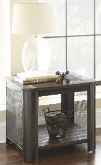 Modern Brown End Table - Barrow