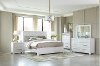 Contemporary White 6 Piece Queen Bedroom Set - Utopia