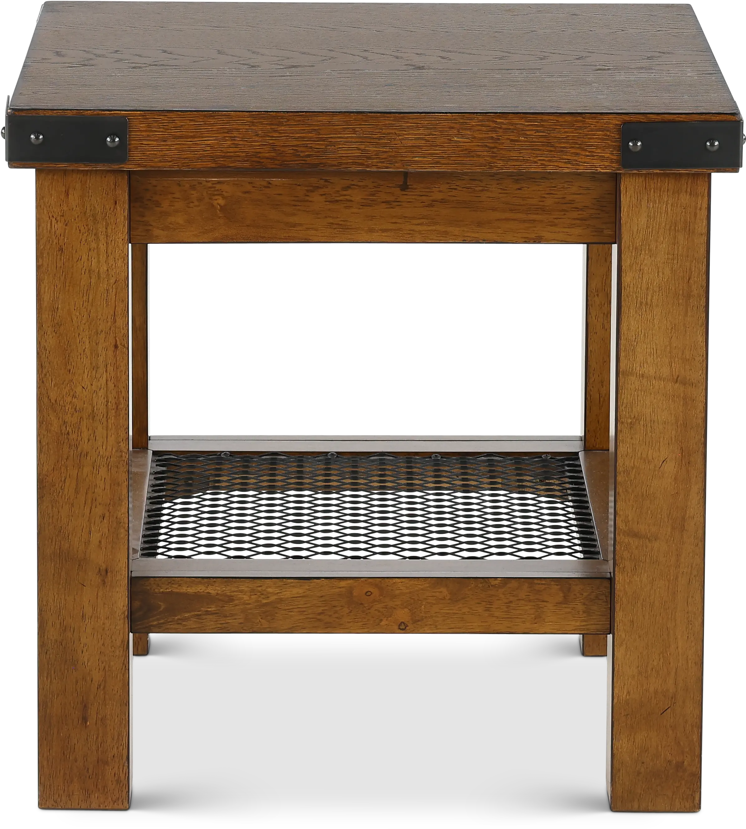 Hailee Rustic Brown End Table-1