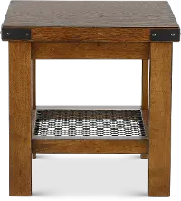 Hailee Rustic Brown End Table