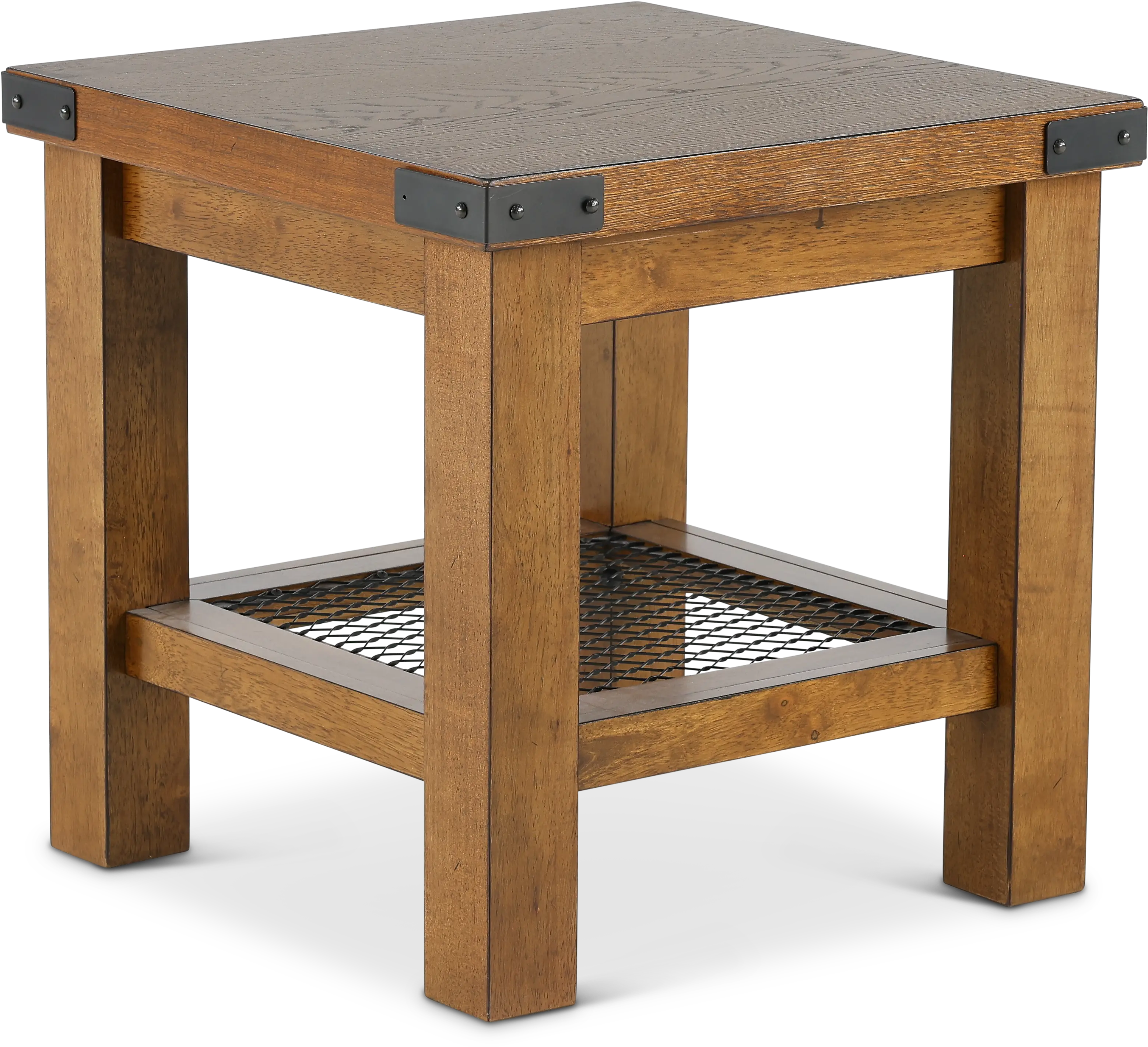 Hailee Rustic Brown End Table-2