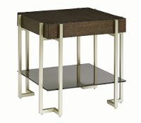 Dark Truffle Brown Modern End Table - Arkell